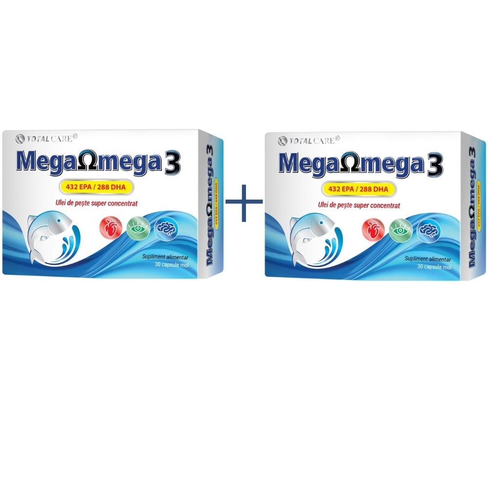 Pachet Mega Omega 3, 30 + 30 capsule moi, Cosmopharm