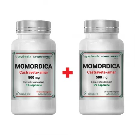Pachet Momordica, 500mg, 60 + 30 capsule cadou, Cosmopharm