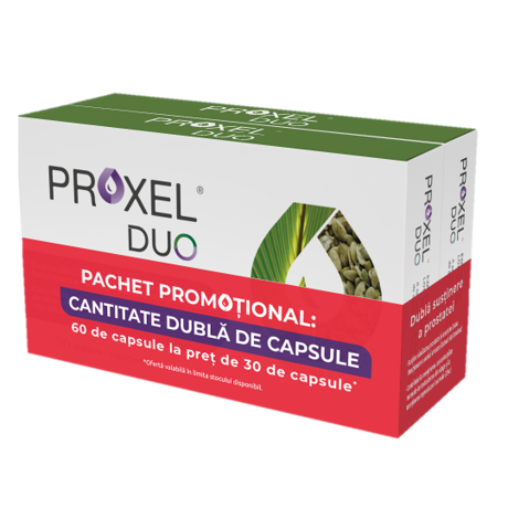 Pachet Proxel Duo, 30 capsule + 30 capsule gratuit, NaturPharma