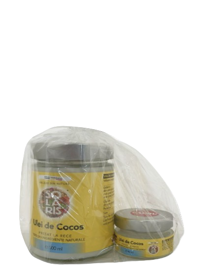Pachet Ulei de cocos, 500ml + 40ml, Solaris