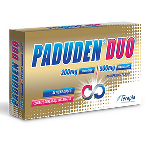 Paduden Duo 200 mg/500 mg, Terapia | 10 comprimate filmate