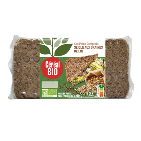 Paine integrala de secara, ovaz si in bio, 500g, Cereal Bio