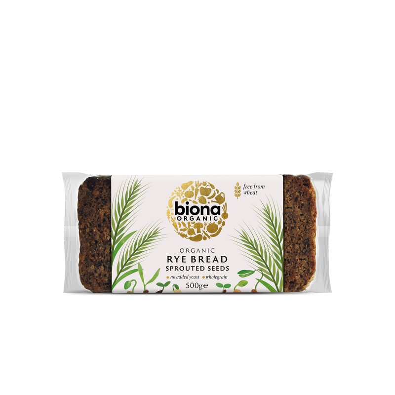 Paine integrala din secara cu seminte germinate vitality bio 500g Biona