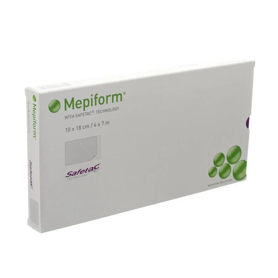 Pansament autoadeziv pentru tratamentul cicatricilor Mepiform, 10 x 18cm, 1 bucata, Molnlycke