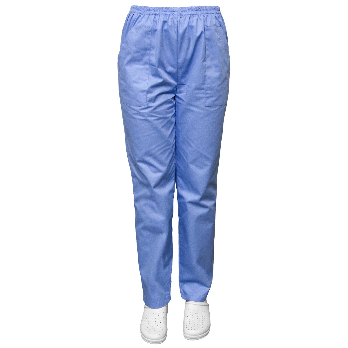Pantaloni medicali unisex SAVA Clasic, elastic in talie, 2 buzunare, Bleu, S