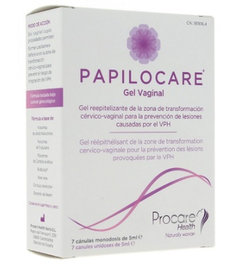 Papilocare Gel Vaginal, 7 canule cu doza unica x 5 ml, Gedeon Richter