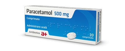 Paracetamol 500 mg, Antibiotice | 20 comprimate