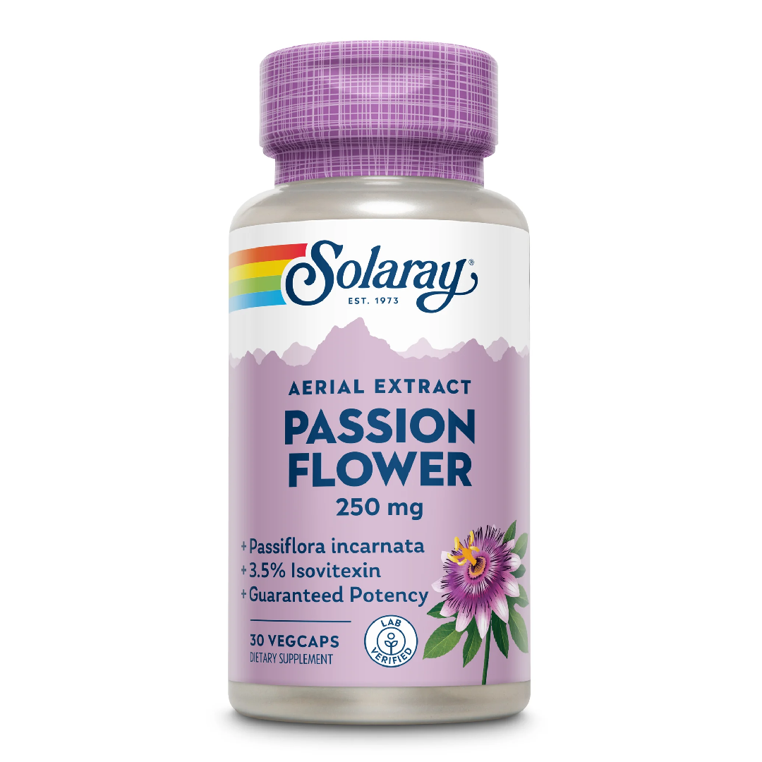 Passion Flower (Floarea-pasiunii) 250mg Solaray, 30 capsule, Secom