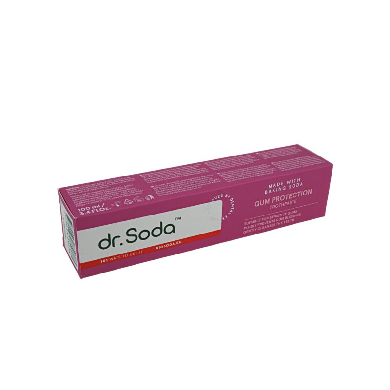 Pasta de dinti cu bicarbonat de sodiu Gum Protection 100ml Dr. Soda