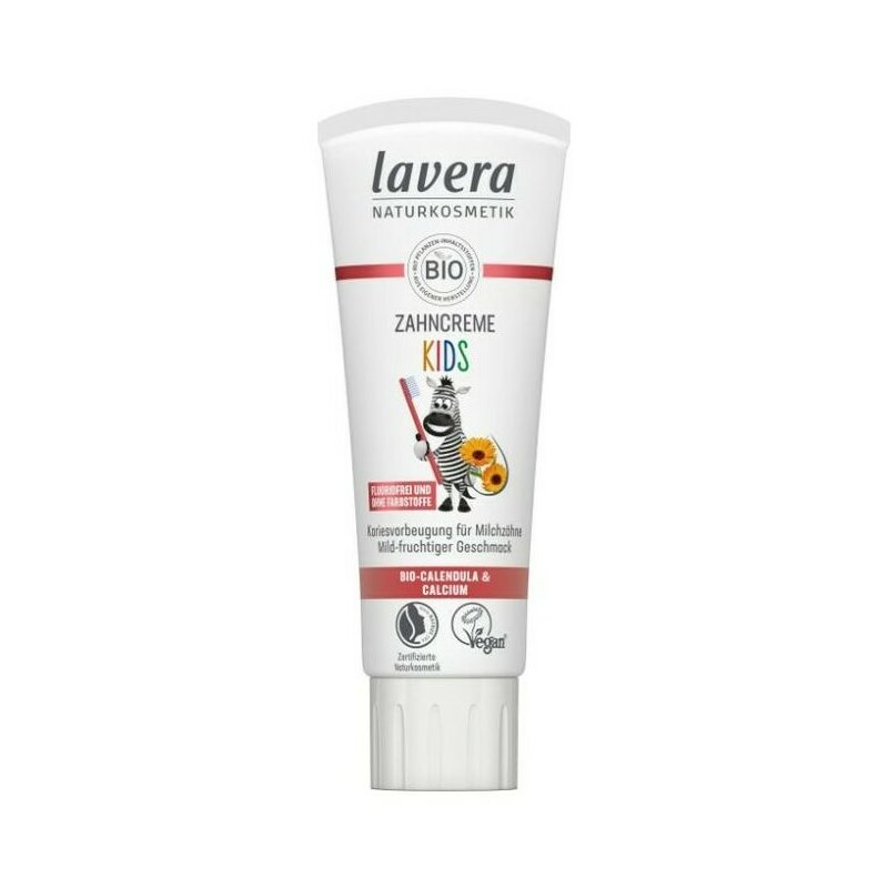 Pasta de dinti cu galbenele si calciu fara fluor pentru copii 75ml Lavera