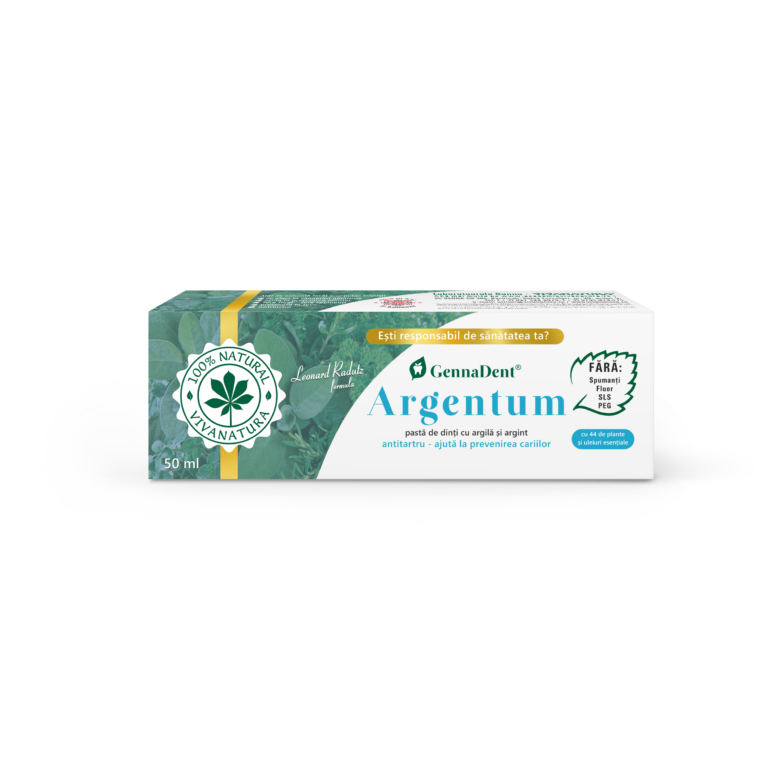 Pasta de dinti GennaDent Argentum, 50ml, VivaNatura