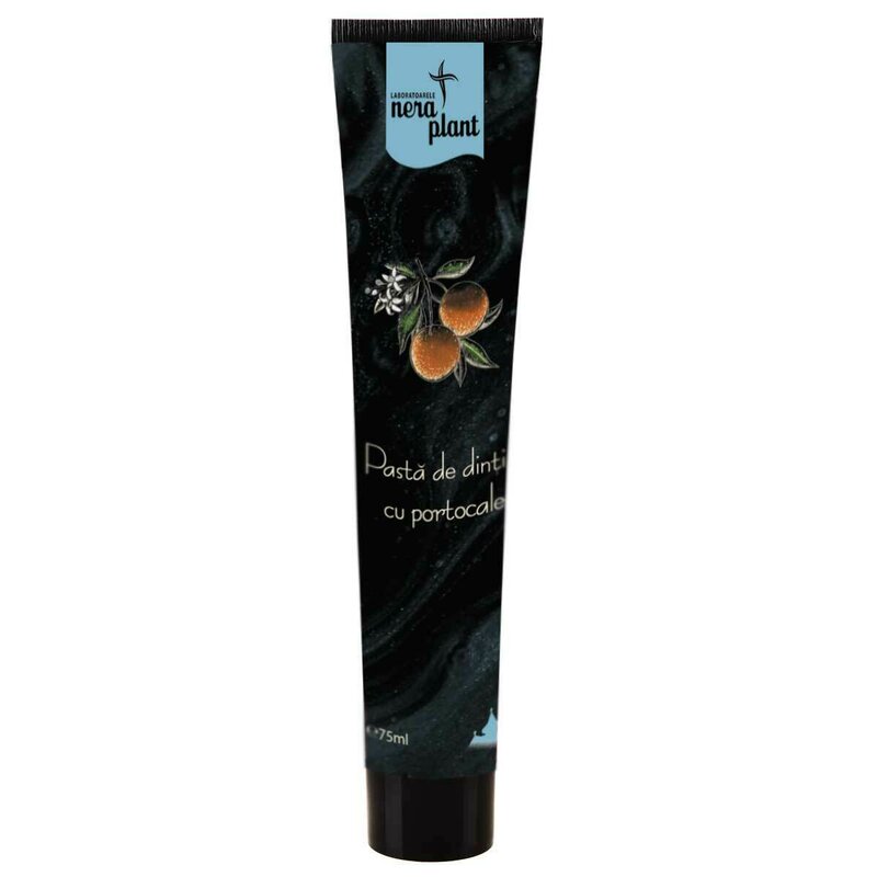 Pasta de dinti naturala cu portocale, 75ml, Laboratoarele Nera Plant