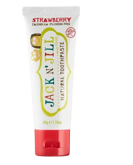 Pasta de dinti naturala pentru copii de la +6 luni cu aroma de capsuni organice, Jack N' Jill Kids