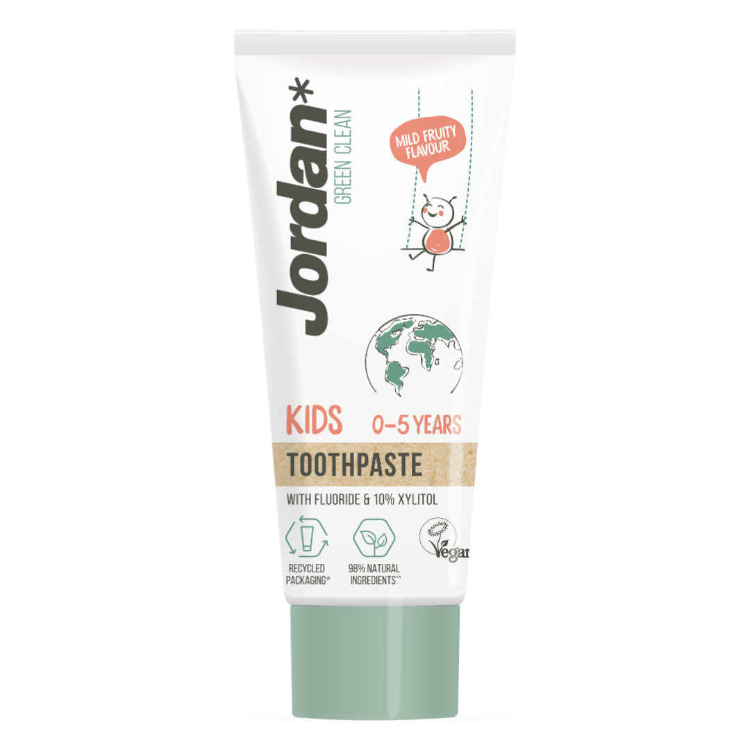 Pasta de dinti pentru copii Green Clean, 0-5 ani, 50 ml, Jordan