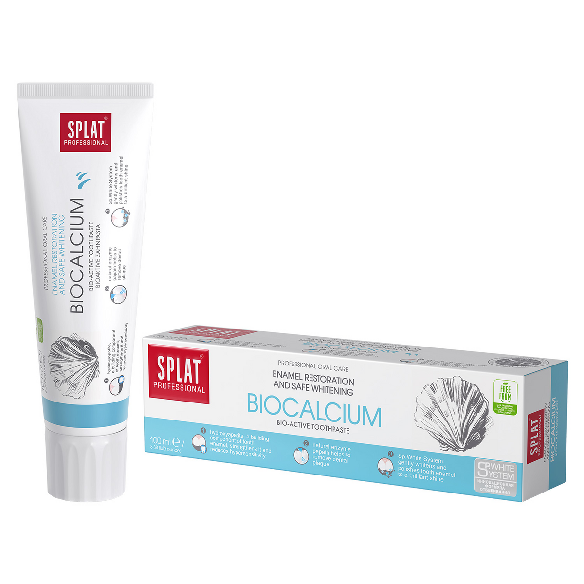Pasta de dinti Professional Biocalcium, 100ml, Splat
