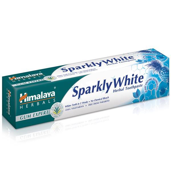 Pasta de dinti Sparkly White, 75 ml, Himalaya