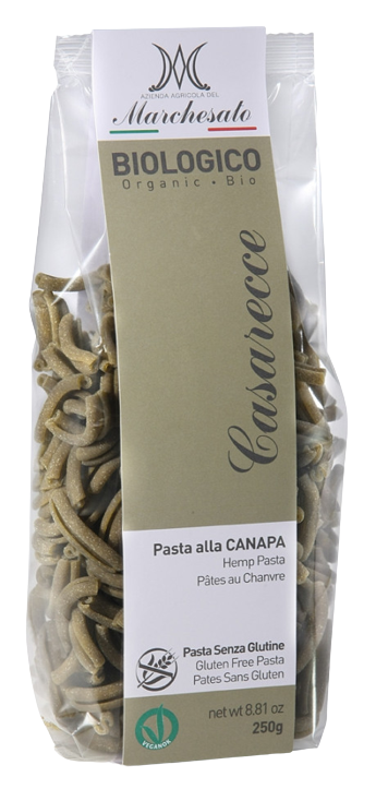 Paste cu canepa fara gluten Casarecce Bio, 250g, Marchesato