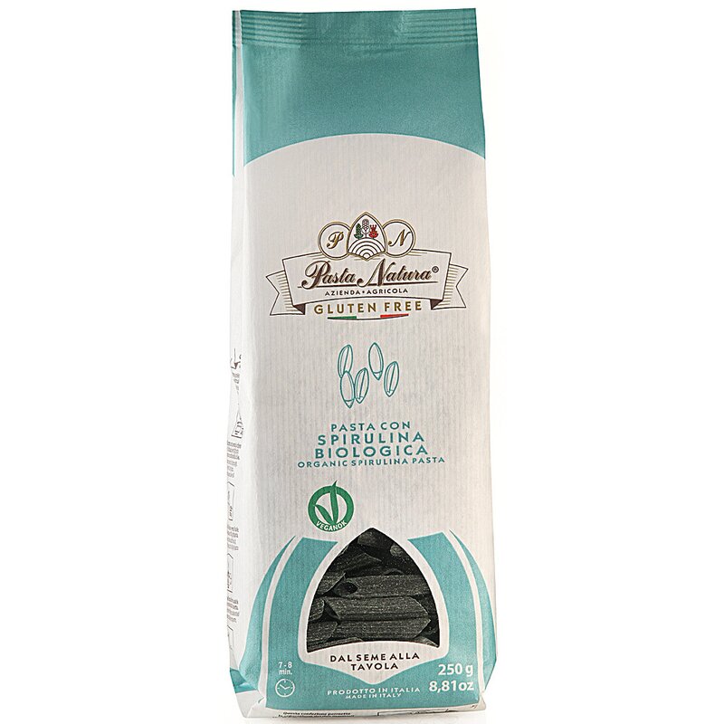 Paste din orez cu spirulina bio 250g Pasta Natura