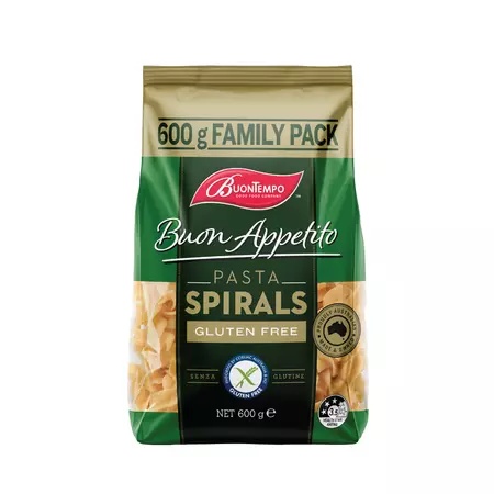 Paste spirale fara gluten Buontempo, 600g, Orgran