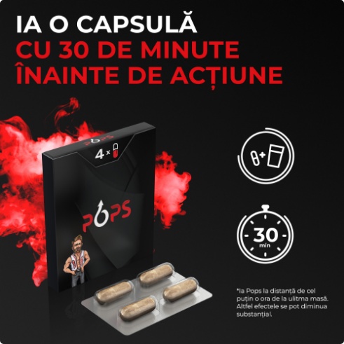 Pastile Pentru Potenta, xPOPS, 4 capsule - poza 2