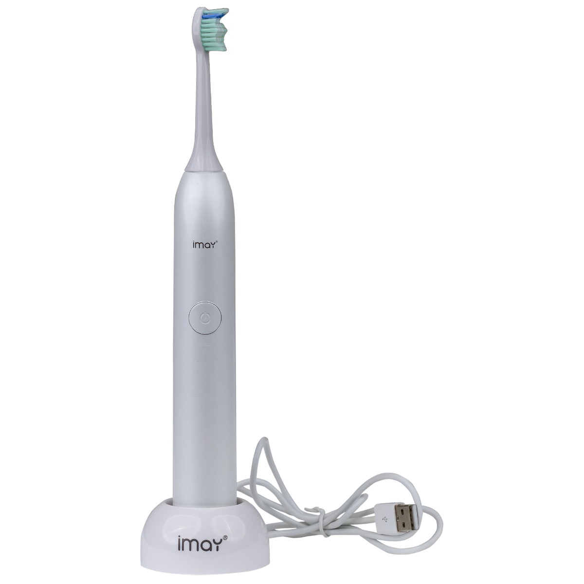 Periuta electrica adulti P8, ultrasunete, incarcare USB, 5 moduri, 2 capete