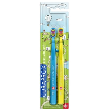 Periute de dinti copii Curaprox 5500 Kids Ultra Soft 2 buc