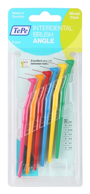 Periute interdentare angle mixed pack, 6 bucati, TePe