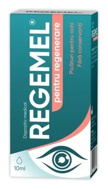 Picaturi de regenerare pentru ochi Regemel, 10ml, Zdrovit