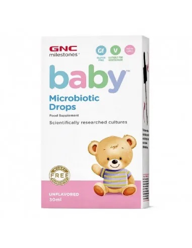 Picaturi Milestones Baby Microbiotic, 30ml, GNC