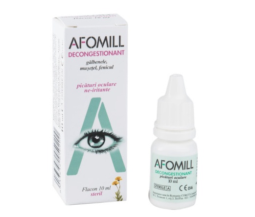 Picaturi oculare decongestionante Afomill, 10 ml, Montefarmaco