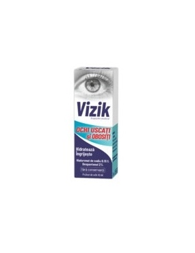 Picaturi pentru ochi uscati si obositi Vizik, 10 ml, Zdrovit