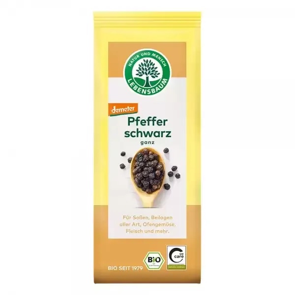 Piper negru boabe eco, 50g, Lebensbaum