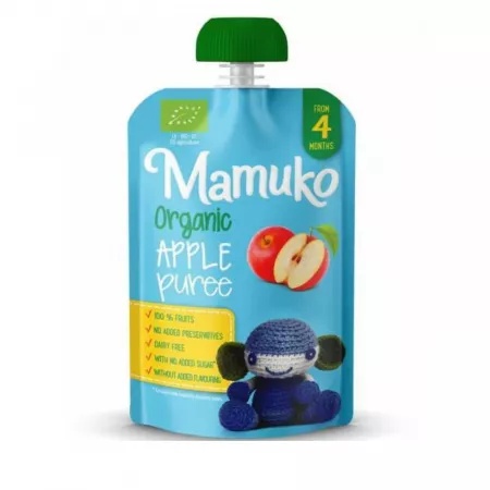 Piure Bio de mere 4L+, 100g, Mamuko