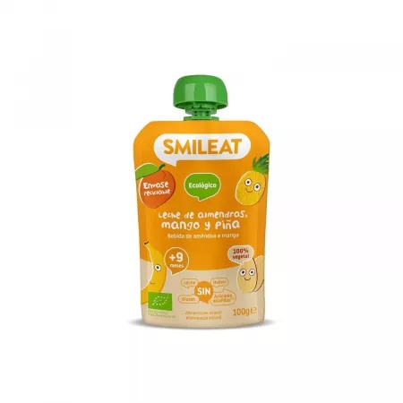 Piure migdale, mango si ananas Bio, +9l, 100g, Smileat