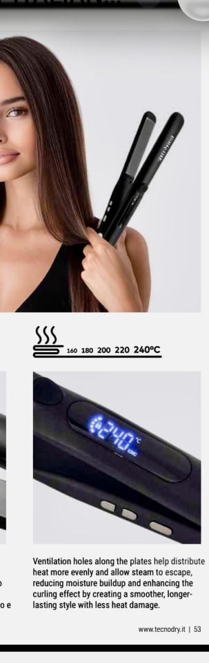 Placă de Păr Profesională Tecno Dry Bohème Ion Nano Titanium - poza 5