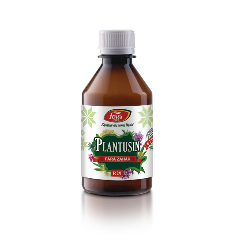 Plantusin fara zahar, R29, sirop de tuse, Fares | 250 ml
