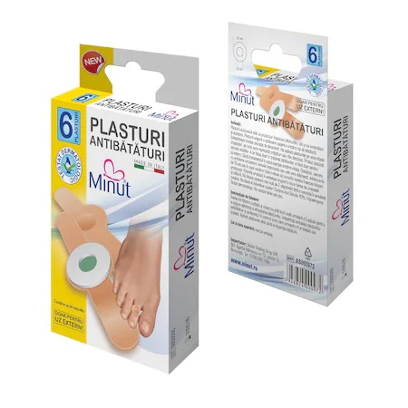 Plasturi antibataturi, 6 bucati, Minut