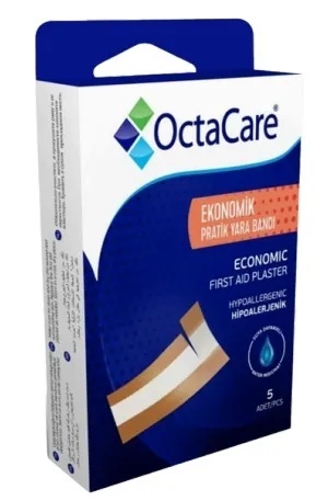 Plasturi Economik de prim ajutor, 6 x 10cm, 5 bucati, Octacare