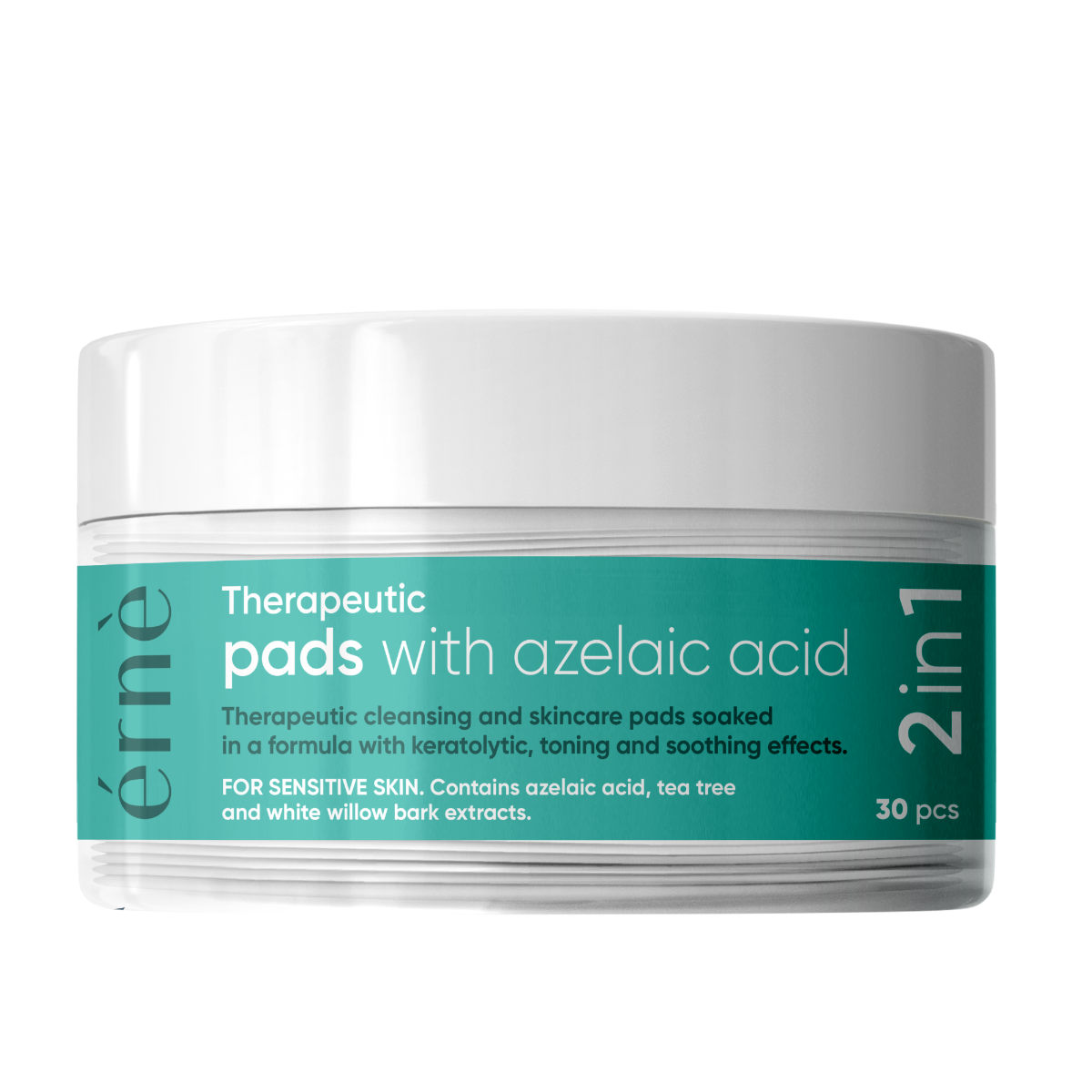 Plasturi faciali terapeutici cu Acid azelaic 2 in 1 pentru ten sensibil si irirat, 30 bucati, Erne