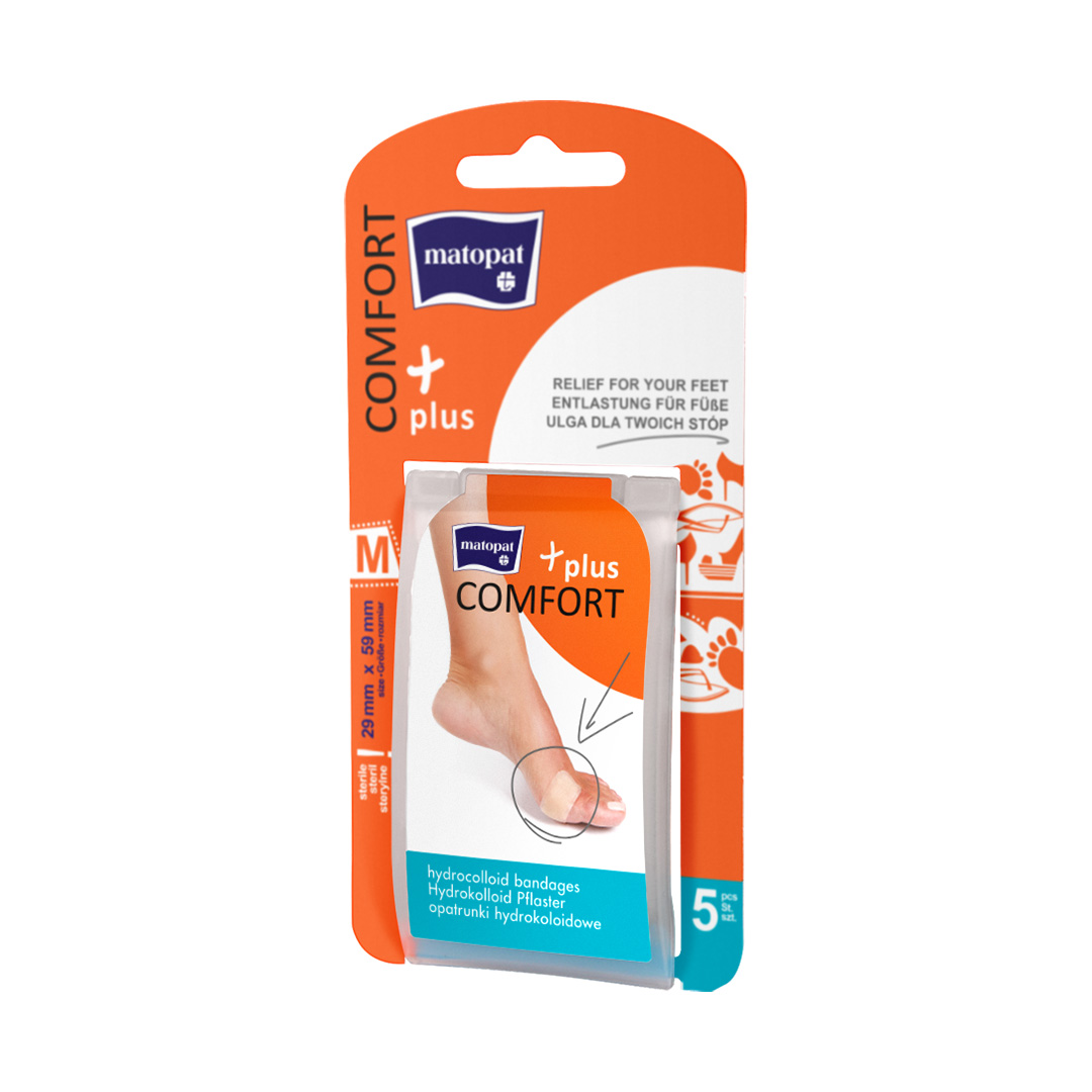 Plasturi hidrocoloidali Medium 29x59mm, 5 bucati, Matopat