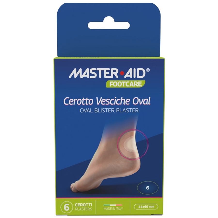 Plasturi hidrocoloidali pentru basici Oval Foot Care, 6 bucati, Master-Aid