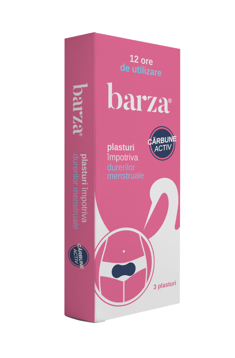 Plasturi impotriva durerilor menstruale, 3 bucati, Barza