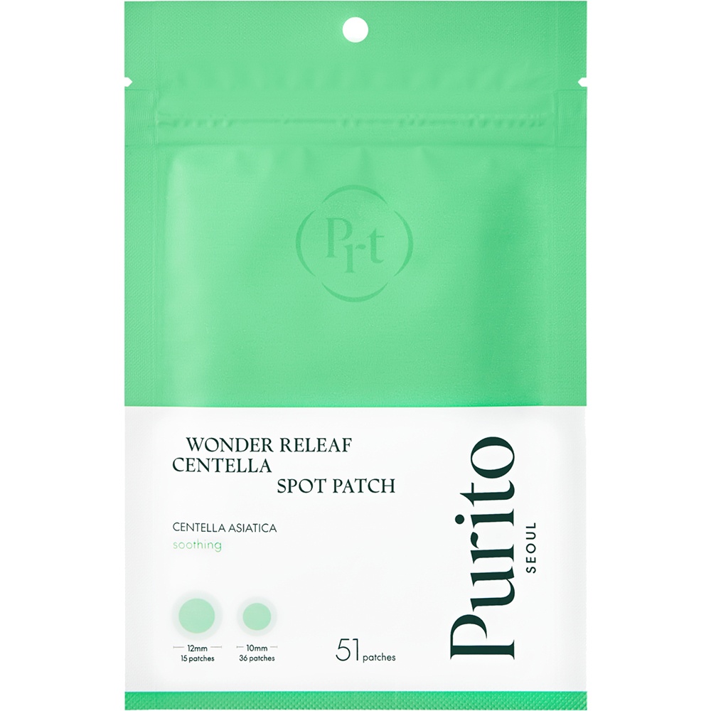 Plasturi pentru acnee Wonder Releaf Centella Spot Patch, 51 bucati, Purito