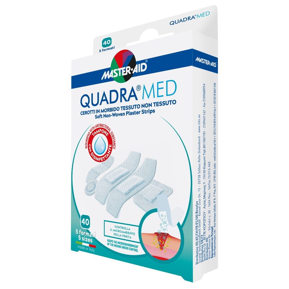 Plasturi pielea sensibila Quadra Med, Master-Aid, 5 marimi, 40 bucati, Pietrasanta Pharma