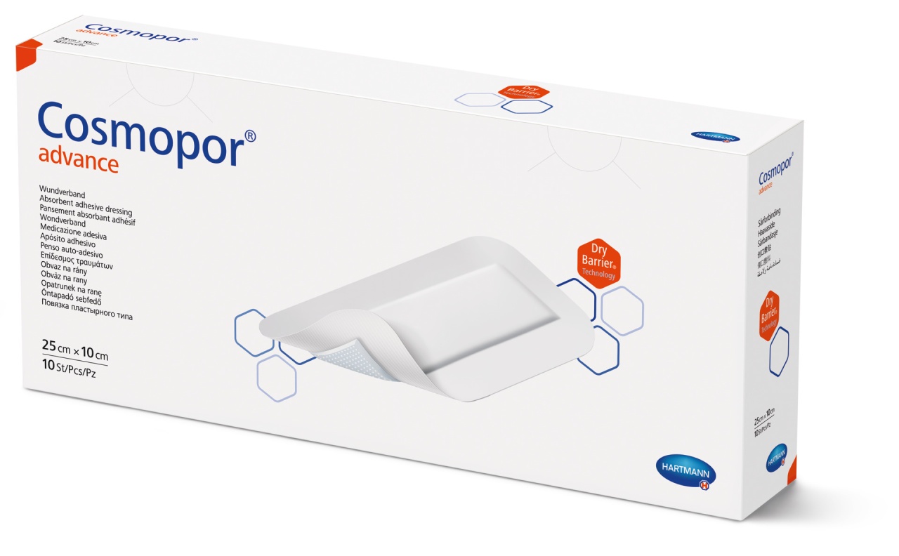 Plasturi postoperatorii Cosmopor Advance 25x10 cm, 10 buc – Hartmann
