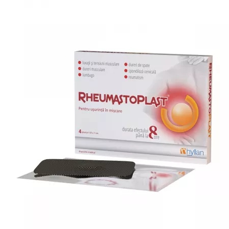 Plasturi RheumastoPlast, 10 x 7cm, 4 bucati, Hyllan
