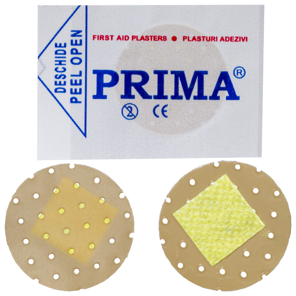Plasturi rotunzi culoarea pielii, PRIMA, 22.5mm, 200 bucati