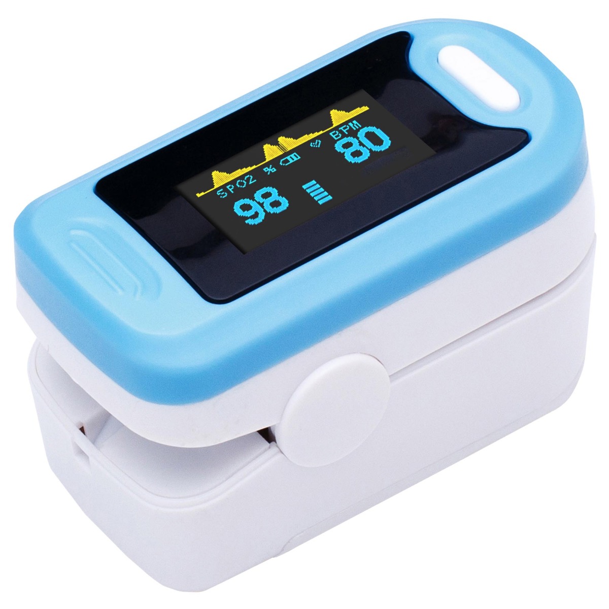 PMV Pulsoximetru de deget YK-83C PRIMA pentru adulti, medical, ecran OLED, masurare SpO2 si puls