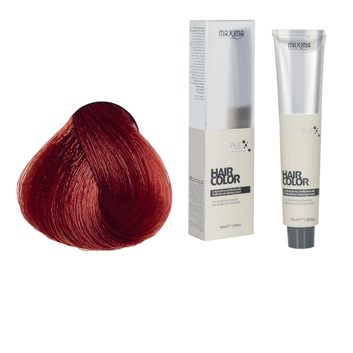 PMV Vopsea profesionala de par, 6.64 Blond roscat aramiu inchis, MAXIMA, 100ml