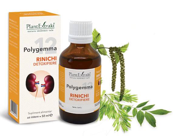 Polygemma 12 - Rinichi detoxifiere 50ml Plantextrakt - poza 1